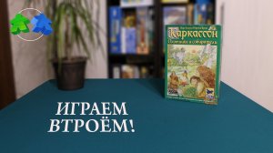 Каркассон охотники и собиратели. Играем в настольную игру втроем.