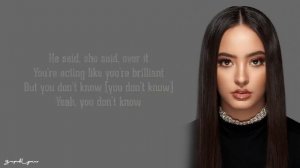 Faouzia - You Don't Even Know Me (Lyrics)