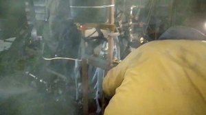 Самодельный паровоз.