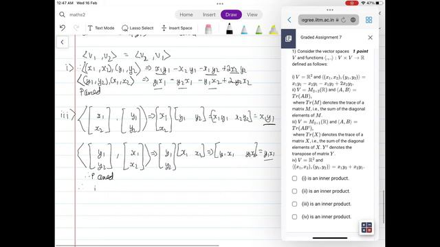 IIT madras - maths 2 week 7 ga - affine sub spaces, similarly , length and angle #maths смотреть онлайн