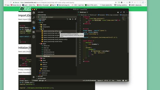 Integrate jVectorMap With VueJS Using VueCli and jQuery in 2 Minutes