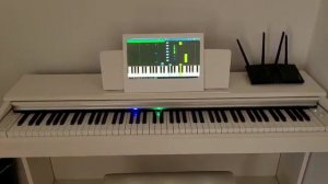 Yamaha ydp 145 + pianoled + synthesia