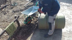 Сверлим бочку сверлом Форстнера.