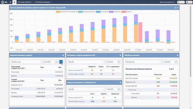 TMS: Казначейский дашборд смотреть онлайн