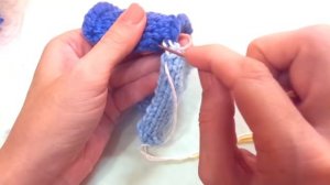 Трикотажный вертикальный или матрасный вертикальный шов, для сшивания изделий, связанных спицами.