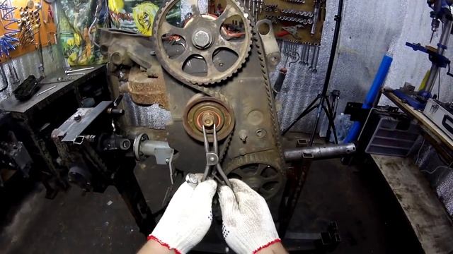 Теория ДВС: Как выставить ГРМ без меток? (пример на 8 кл двигателе) смотреть онлайн