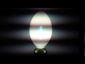 Лампа ДРЛ 400 производства МЭЛЗ начала 2000-х. Исполнение 2. Работа в режиме и выключение.