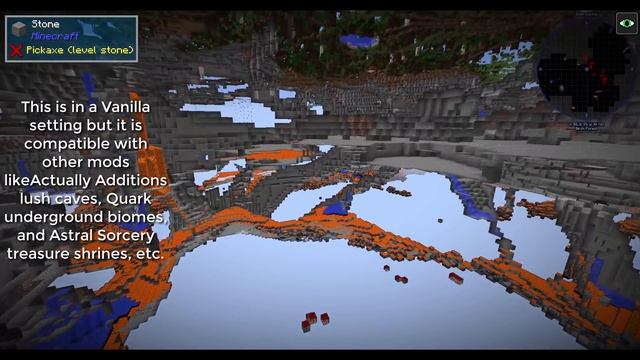 Worleys Caves mod for Minecraft 1.12! Bit-by-Bit by Mischief of Mice!