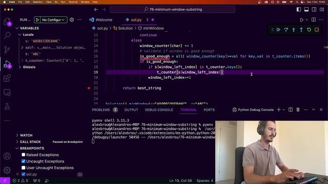 ?Solving All LeetCode Problems with PYTHON ? - 76 Minimum Window Substring