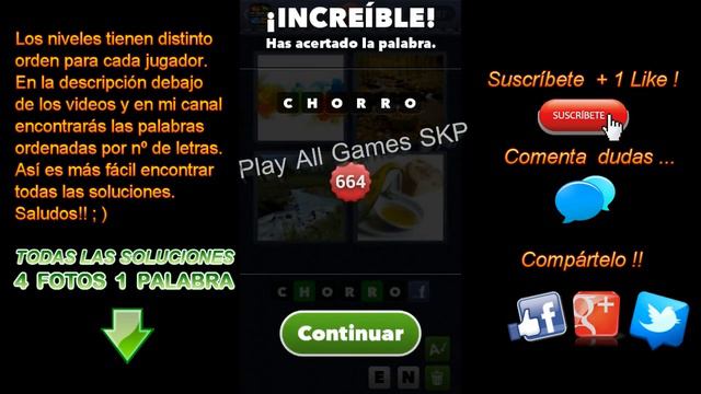Soluciones de 6 Letras. Niveles 1 a 1434 - 4 Fotos 1 Palabra. Todas Respuestas Android, iPhone, iOS смотреть онлайн