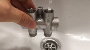 Тест термостата АКПП  VAG  MAHLE  TO 975  (холодная  вода + 19 гр)