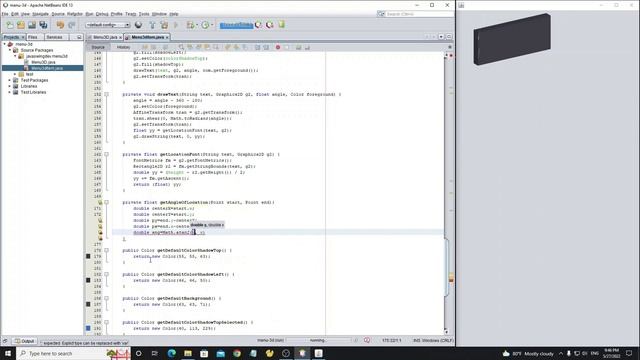 Java Swing - Custom Menu 3D Using Graphics 2D смотреть онлайн
