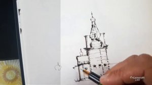 Графика, рисование и скетчинг. Эдуард Кичигин.  проектная графика. деревянное зодчество.