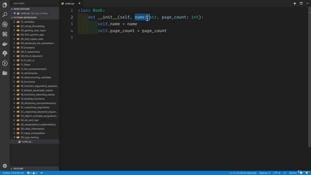 02 - A Full Python Refresher - 030 Type hinting in Python 3.5+