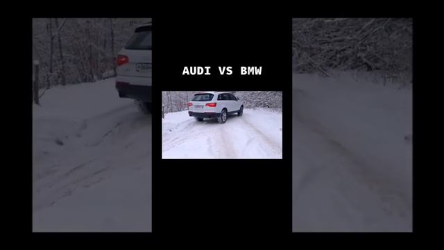 Audi Q7 Quattro VS Bmw X6 xDrive (ON SNOW) #audi #bmw #snow #fy #fyp #foryourpage #facts #2023