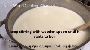 Armenian Yogurt Soup Spas - Tanov apur - How to make Armenian Traditional yogurt soup spas - Tanapu