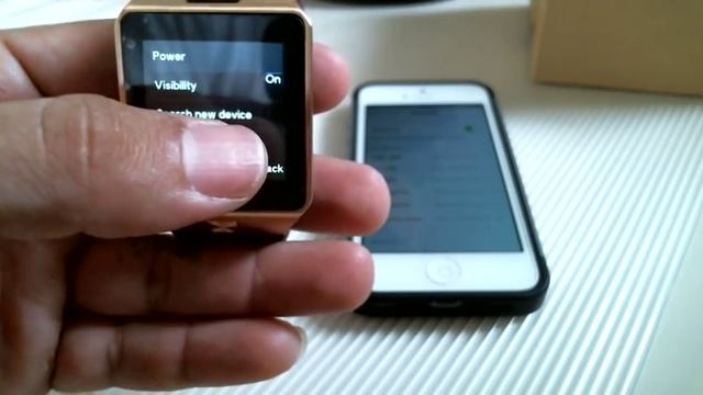 How to connect DZ09 Smart Watch to Iphone 5 with Bluetooth settings смотреть онлайн