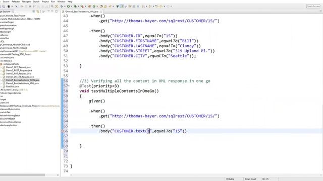 Tutorial-7: API/Webservices Testing using RestAssured BDD Approach | Validations in XML Response