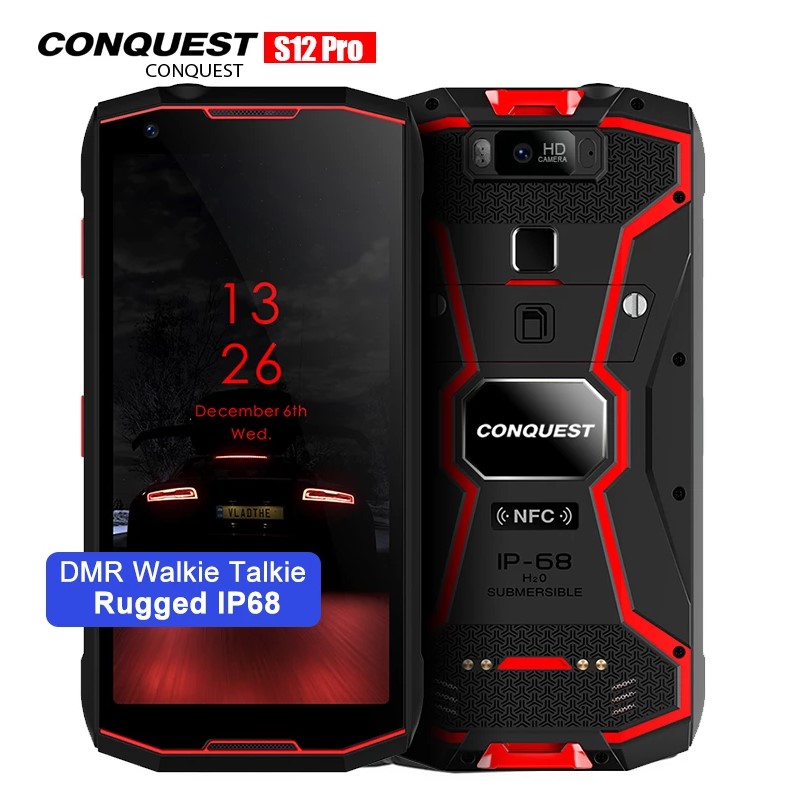 Смартфон, Conquest S12 Pro, 8 ядер, ОЗУ 6 Гб, ПЗУ 128 Гб, Android 9, 20 МП.