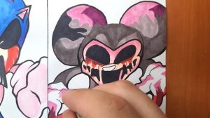 Drawing FNF MODS - Jerry.exe / Sonic.exe 3.0 / MickeyMouse.exe / Benson