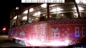 Дтп, въехал в трамвай, Краснодар.