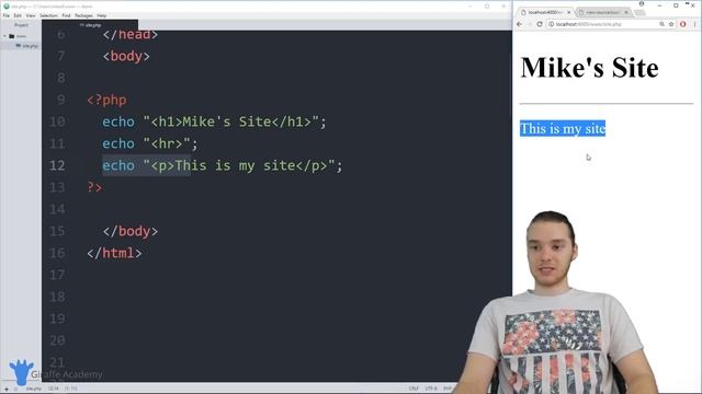 5 Writing HTML PHP Tutorial 5