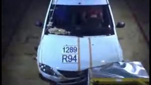Аварийное испытание (Краш-тест) Лада Ларгус (RF-90).