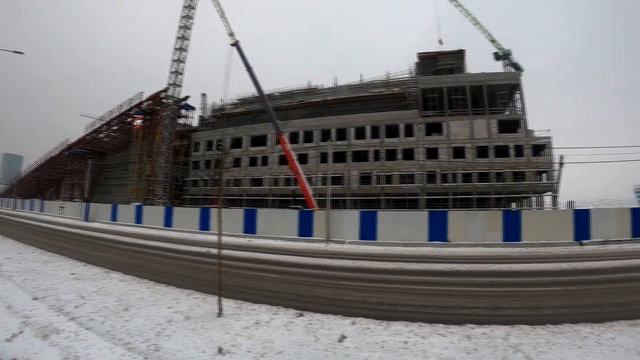 Калининград вид на строительство объектов на острове Октябрьский