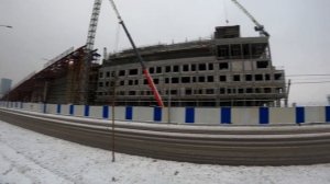 Калининград вид на строительство объектов на острове Октябрьский
