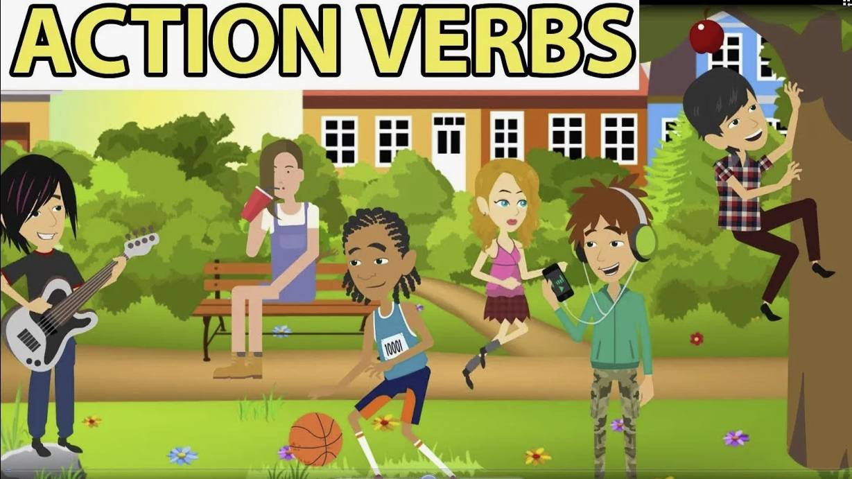 Action Verbs Vocabulary смотреть онлайн