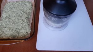 Готовим соль с базиликом! С добавлением лимонного базилика, петрушки и чеснока! С морской солью