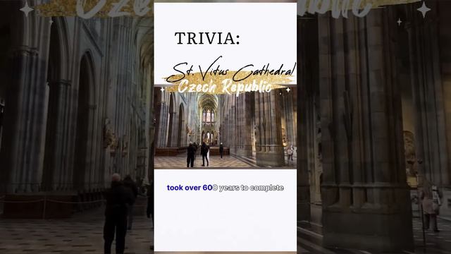 Trivia 12: Beautiful Cathedral in Prague, Czech Republic. #travel #touristspots #czech