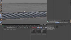 Моделирование стального троса (каната) в Cinema 4D (rope in Cinema 4D)
