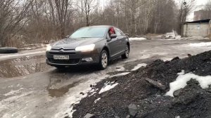 Ситроен С5 седан и универсал. Сравнение ESP на сложном рельефе