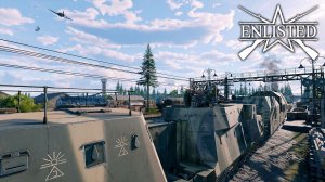 Enlisted - Железнодорожный мост (Сопровождение бронепоезда) Битва за Берлин (Без комментариев)