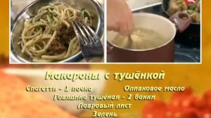 Макароны с тушёнкой