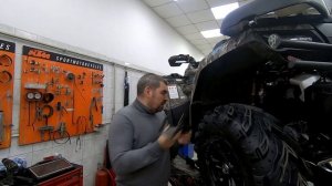 Ставим гусеницы STELS на CF MOTO X8 H.O.
