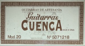 Гитара Cuenca 20 массив кедр - Этюд №11 ор 60 Каркасси.