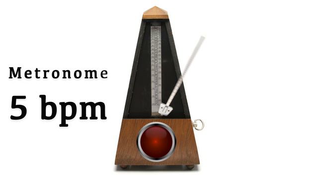 Metronome 5 bpm 🎼 смотреть онлайн