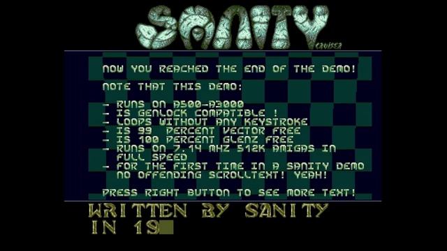 Sanity - World of Commodore 92 - Amiga Demo (HD 50fps)