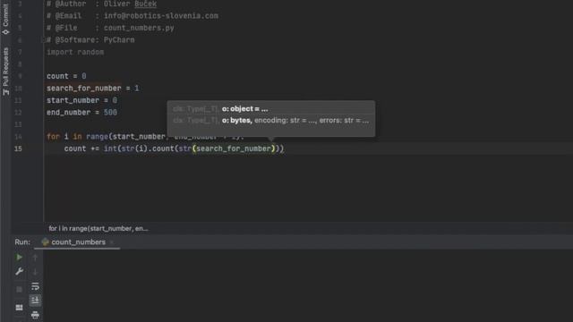 Count how many times same number repeat in range - Python
