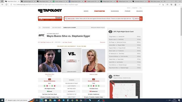 Разбор боя Mayra Bueno Silva vs. Stephanie Egger на турнире UFC Fight Night: Santos vs. Hill