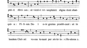 Dominica II in Passionis seu in Palmis - Antiphona (Occurrunt turbae)