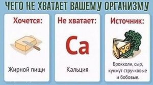 Чего не хватает организму