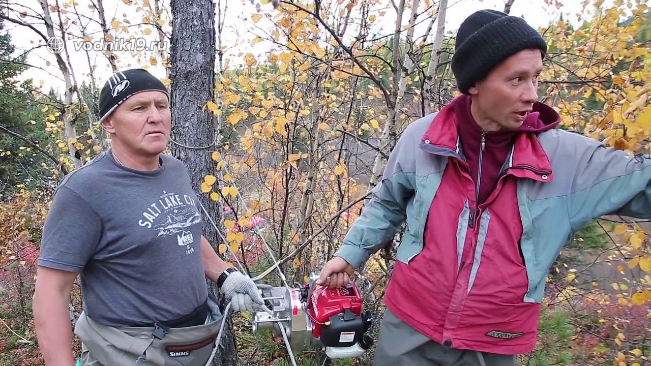Бензиновая лебедка HONDA #21 Обнос лодки через водопад легко и просто