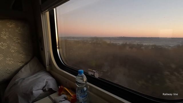 Train from Kharkov to Odessa. First class. Ukrainian Railways. Sleeping wagon смотреть онлайн