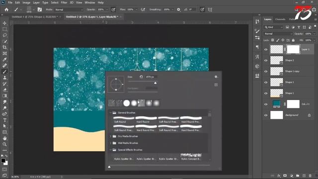 Christmas Card Design With Adobe Photoshop | Photoshop Tutorials | Christmas Card Free Download смотреть онлайн