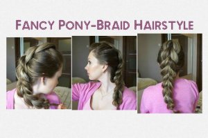 Объемная коса с резинками на каждый день в школу, на работу, в универ ♥ Fancy Pony-Braid Hairstyle