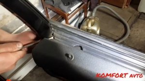 Тонирование передних стекол дверей без снятия обшивки на Mercedes w204