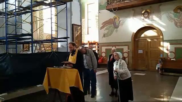 ☦️ 05.10.23 Молебен со чтением акафиста прп.Сергию Радонежскому (перед мощами). смотреть онлайн